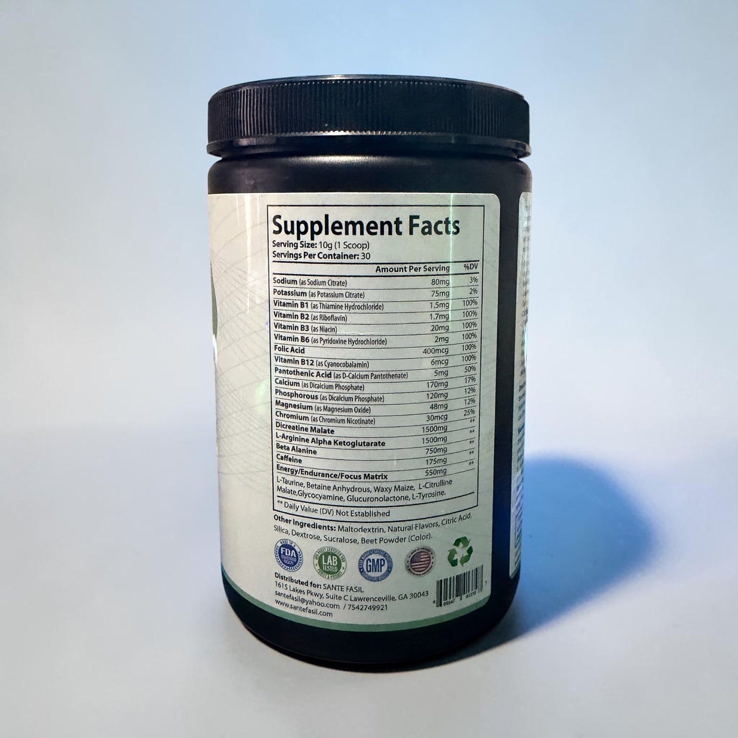 PRE-WORKOUT ENERGY SUPPORT